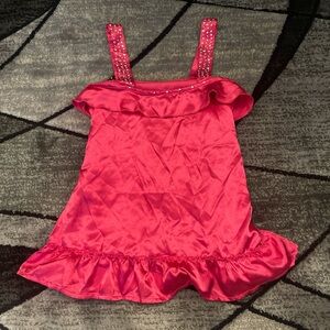Justice Hot Pink Studded Top